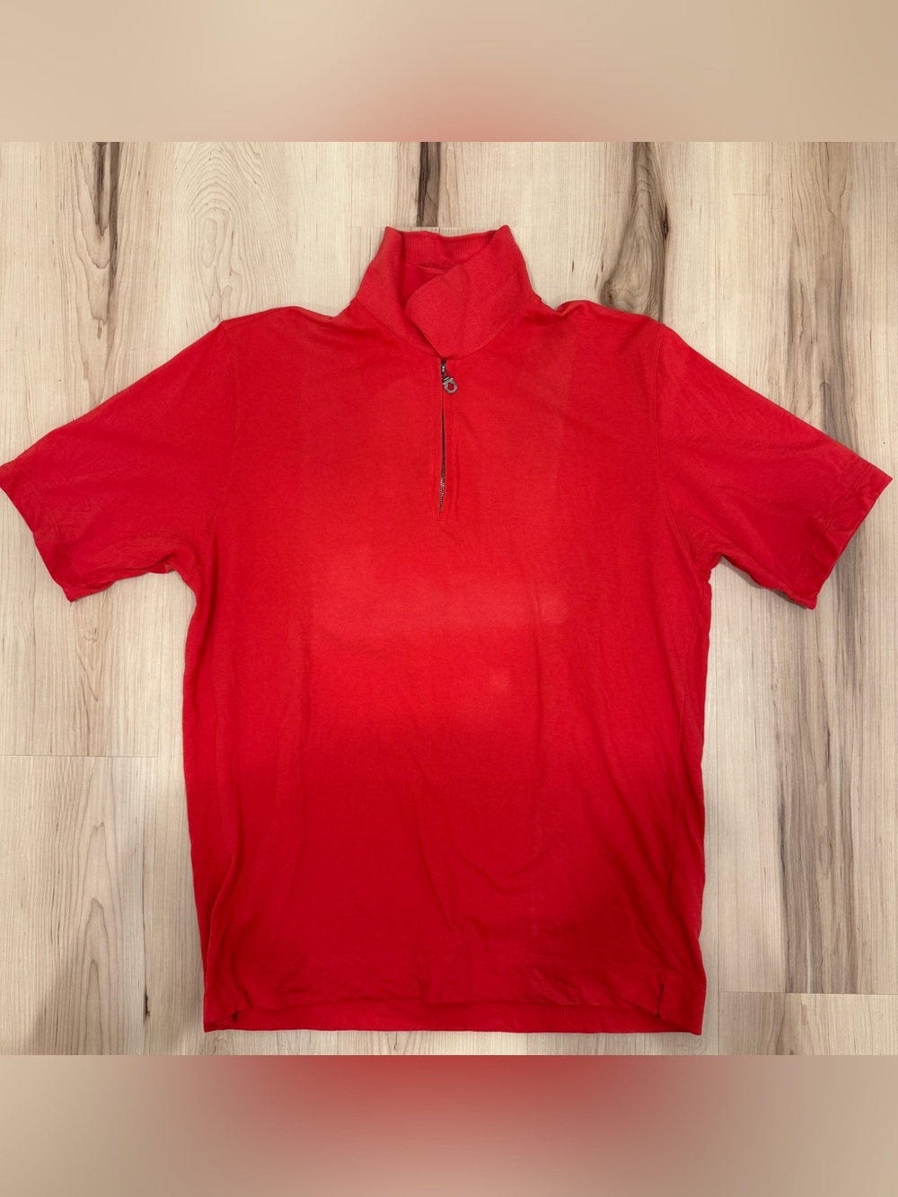 Salvatore Ferragamo Red Polo Shirt